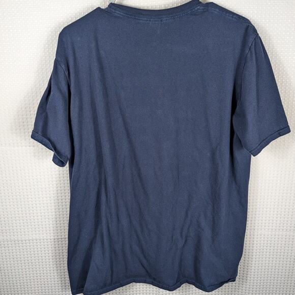 Atlanta Braves L T-Shirt 2021 World Series Champions MLB BATL WON Navy Gildan - Picture 5 of 5